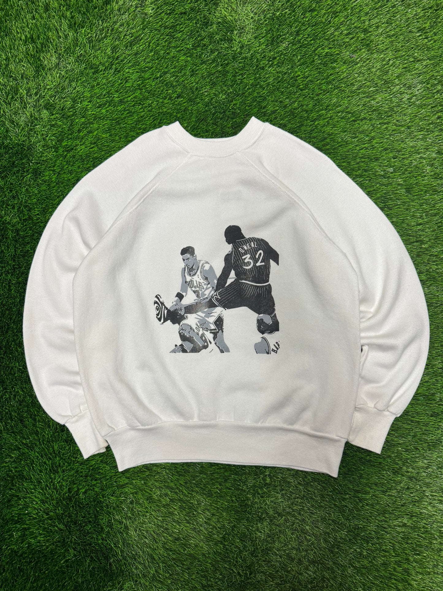 90s Shaquille O'Neal White NBA Crewneck (XL)