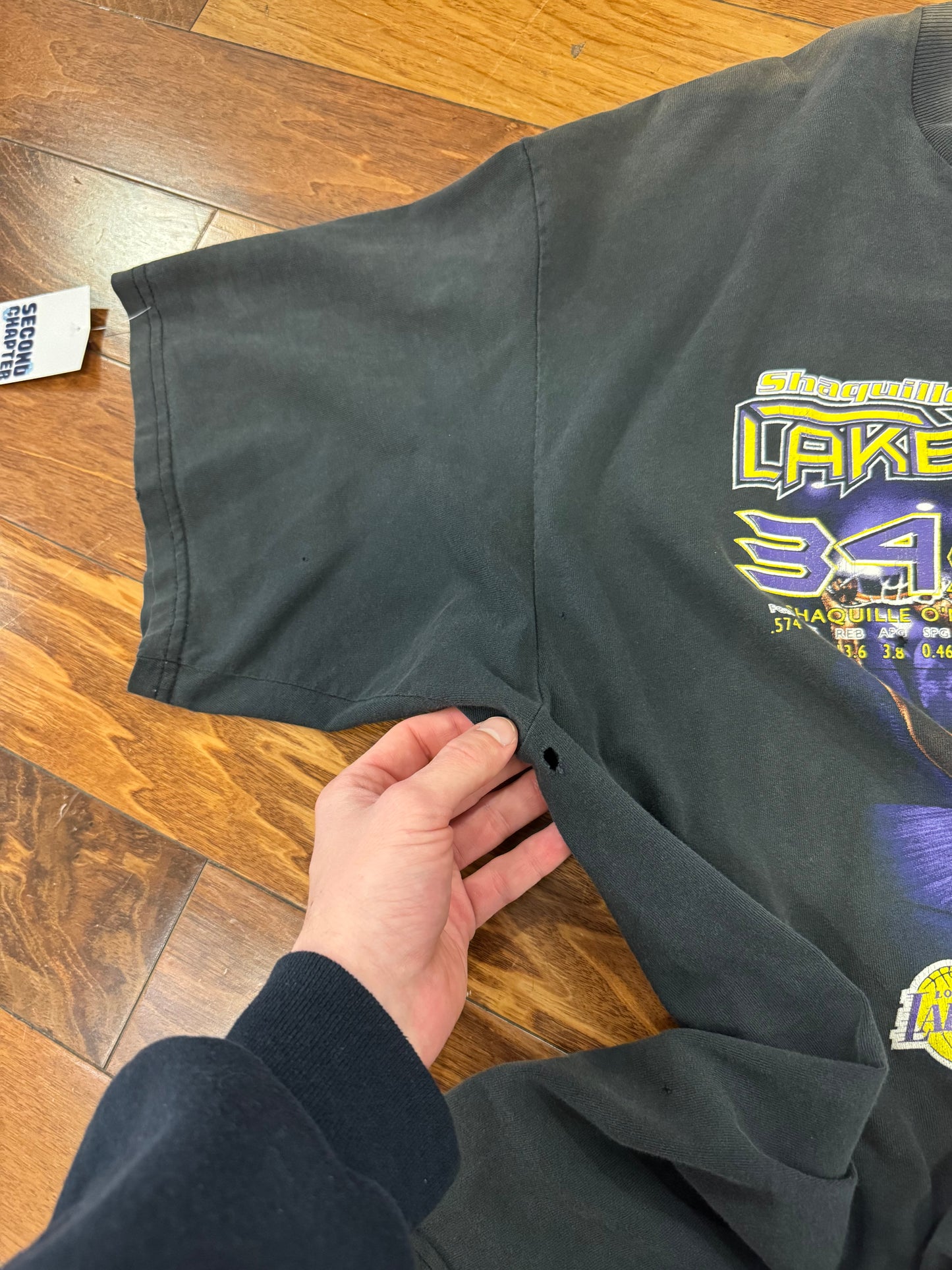 2000 Los Angeles Lakers Lakertime Kobe Bryant + Shaquille O'Neal Vintage Tee (XXL)