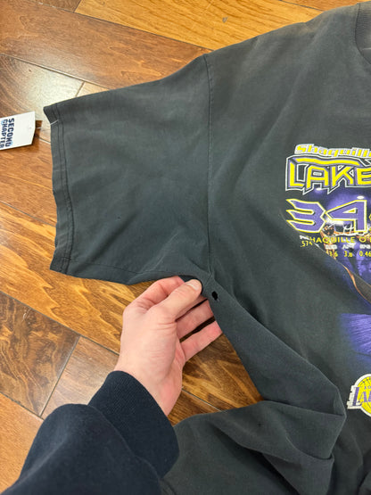 2000 Los Angeles Lakers Lakertime Kobe Bryant + Shaquille O'Neal Vintage Tee (XXL)