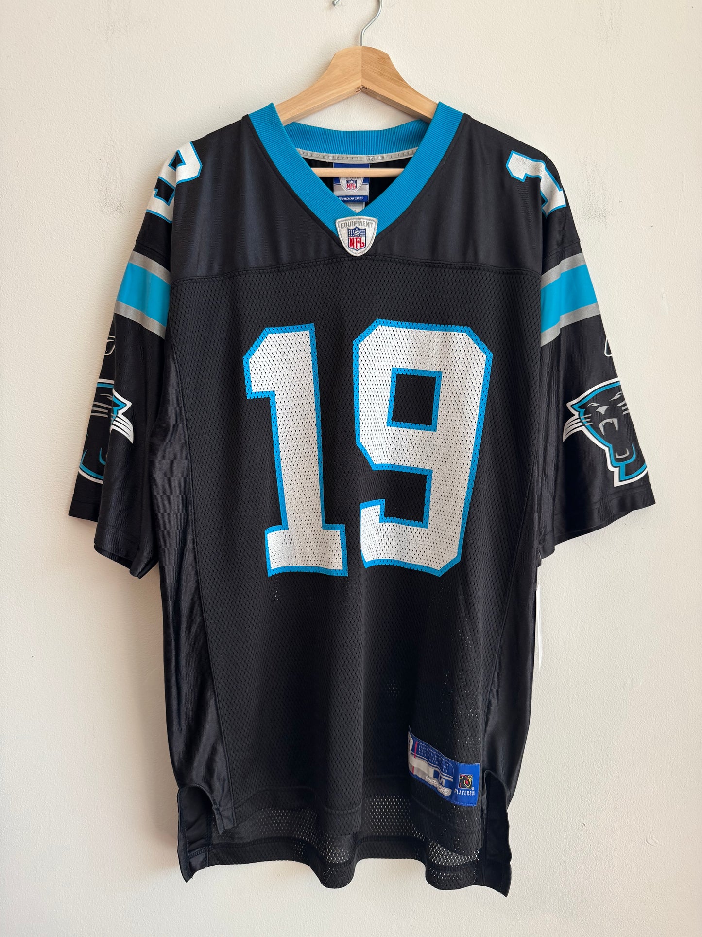 00s Carolina Panthers Keyshawn Johnson Reebok Home Jersey (M)