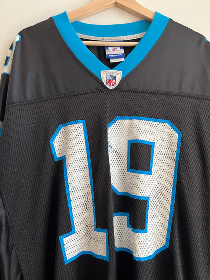 00s Carolina Panthers Keyshawn Johnson Reebok NFL Jersey (XL)