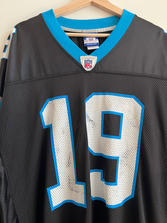 00s Carolina Panthers Keyshawn Johnson Reebok NFL Jersey (XL)