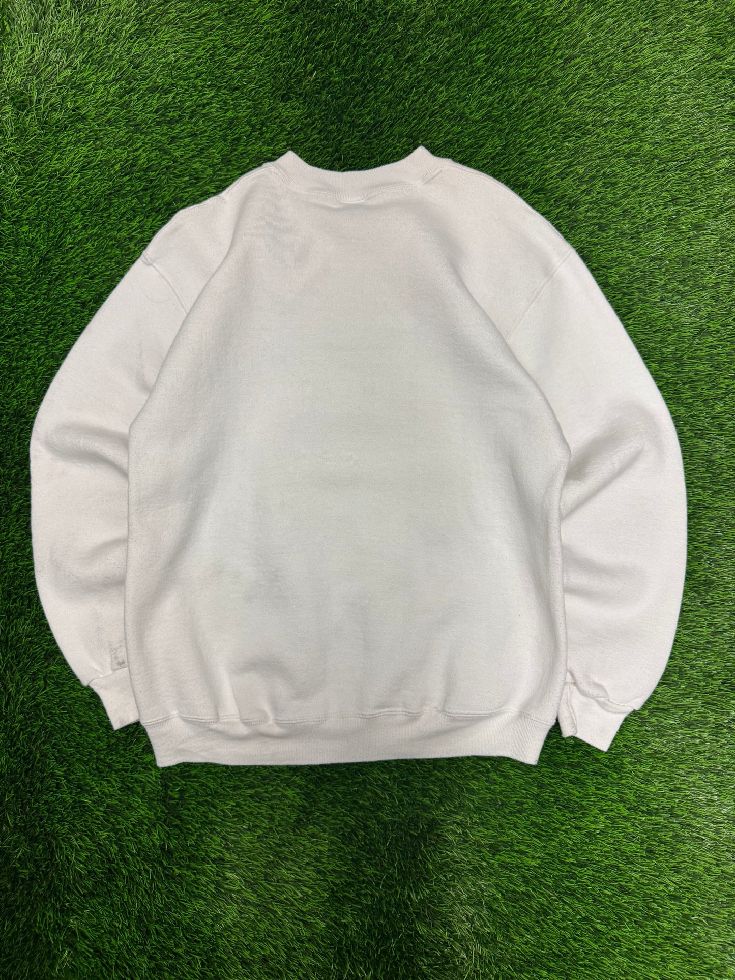 90s University of North Carolina UNC Vintage Russell White Crewneck (M)