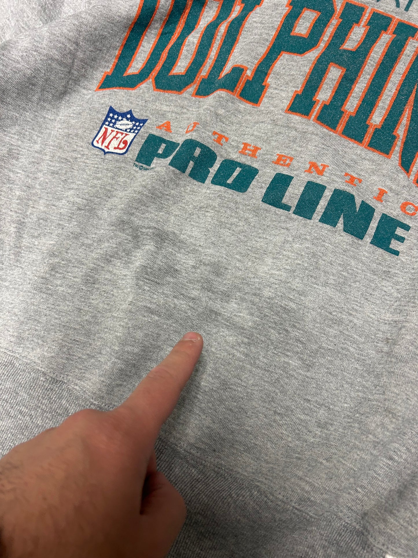 1994 Miami Dolphins Pro Line Russell Crewneck (L)