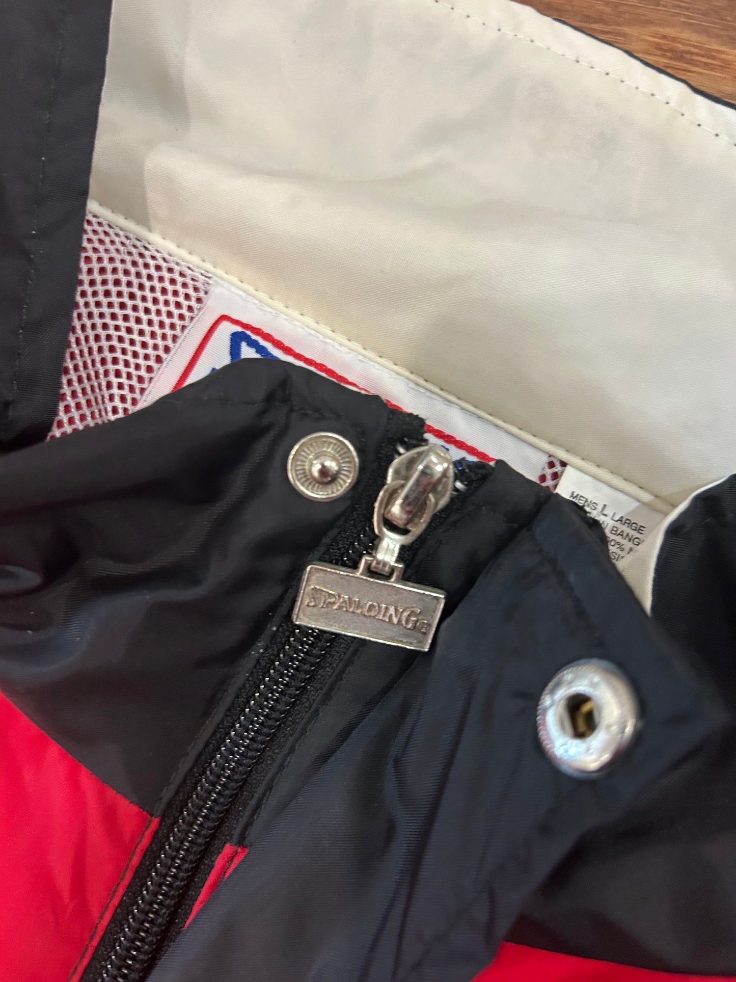 90s Spalding Vintage Striped Windbreaker (XL)