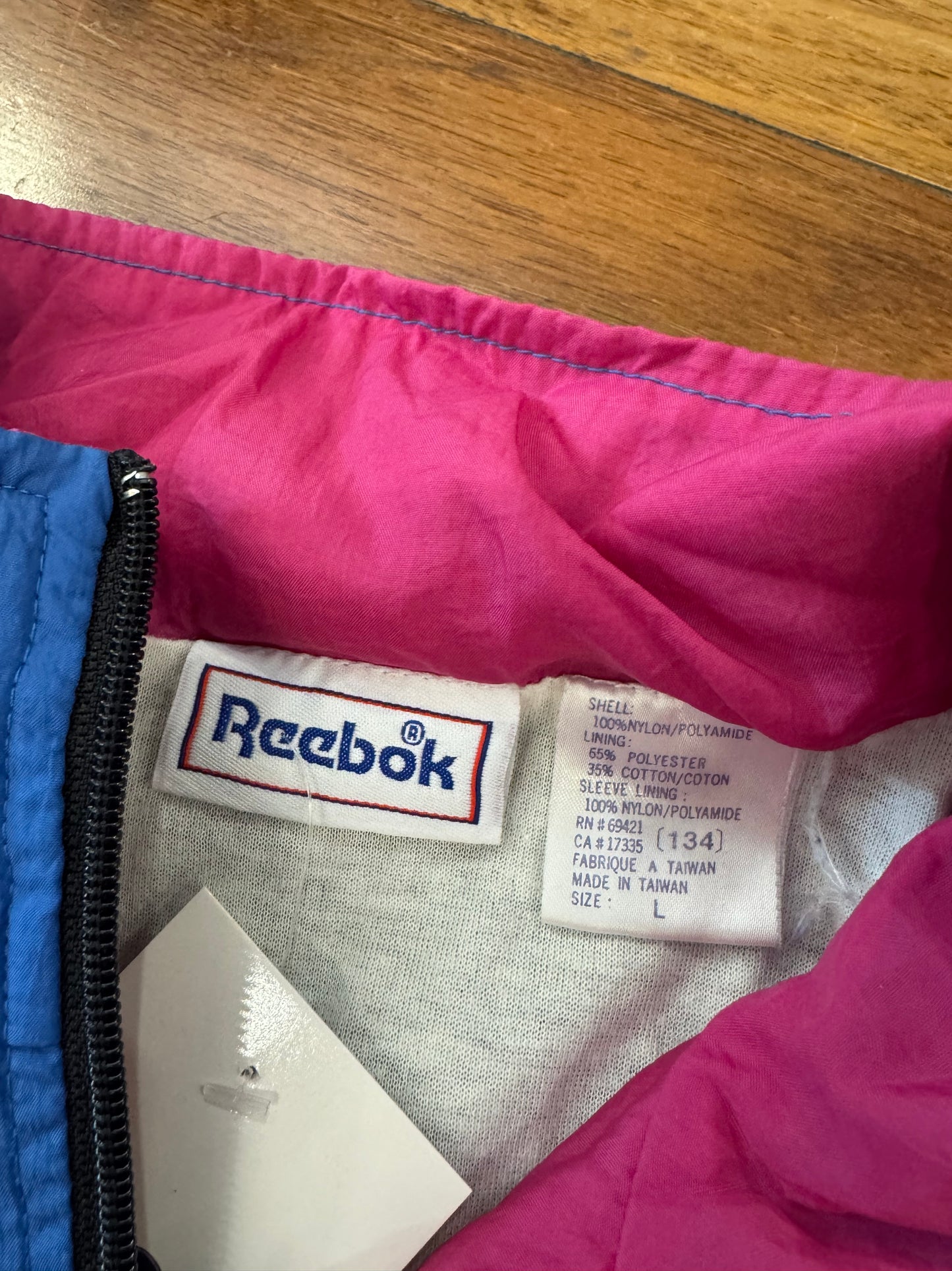 00s Reebok Blue/Purple/Black Windbreaker (L)