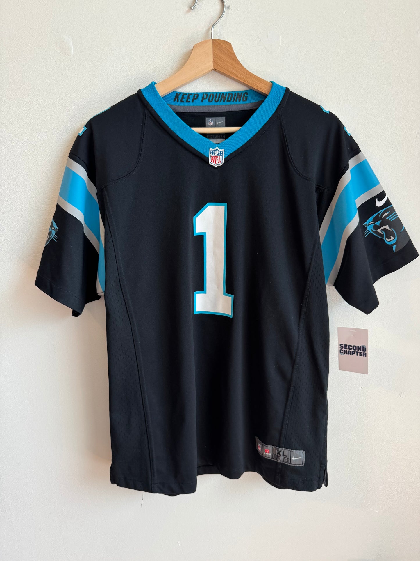 2016 Carolina Panthers Cam Newton Jersey (Youth XL)