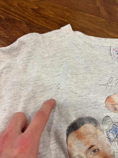 1994 Dallas Cowboys Faded Distressed Caricature Tee (XL)