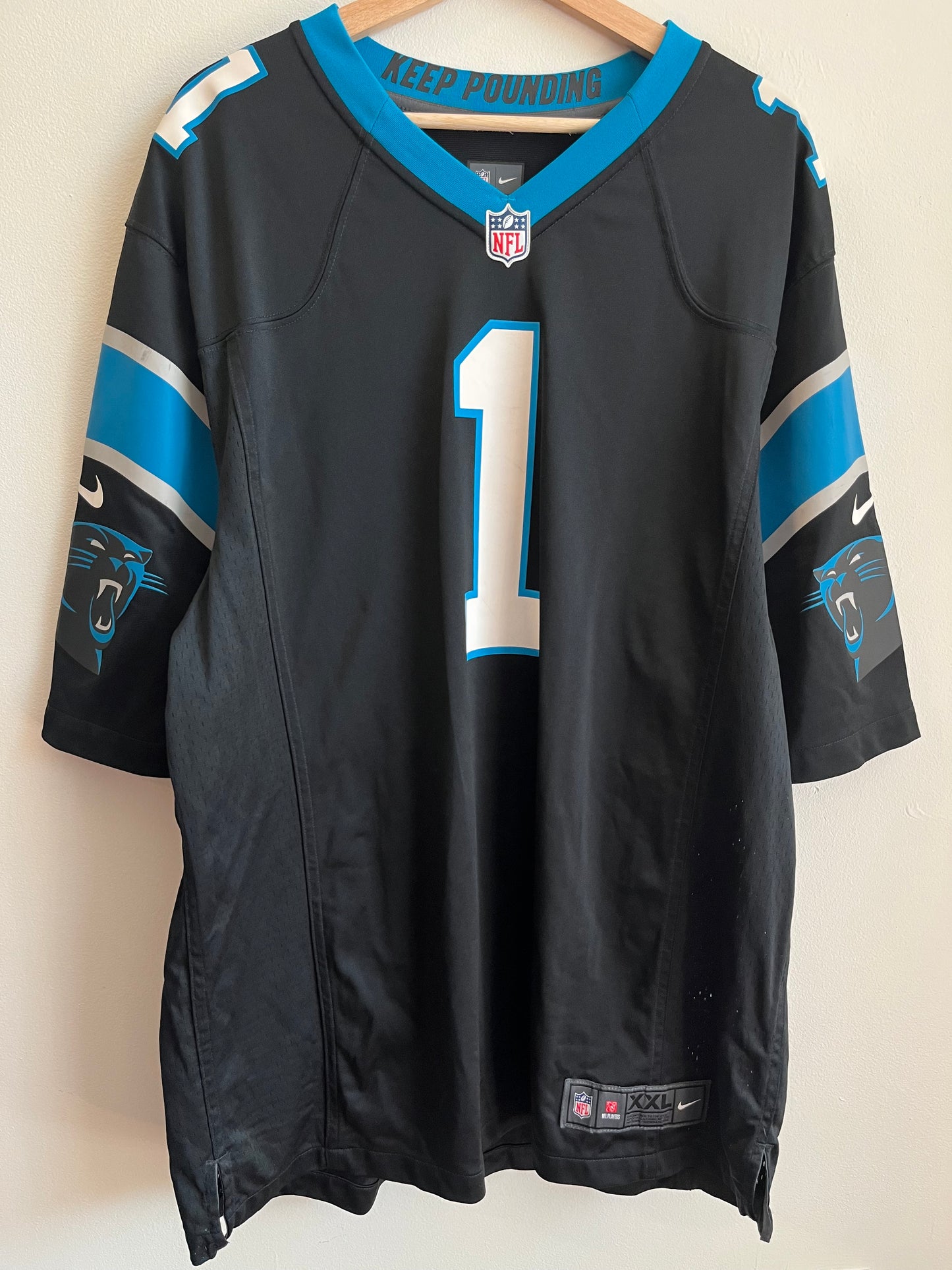 2010s Carolina Panthers Cam Newton Nike Jersey (XXL)