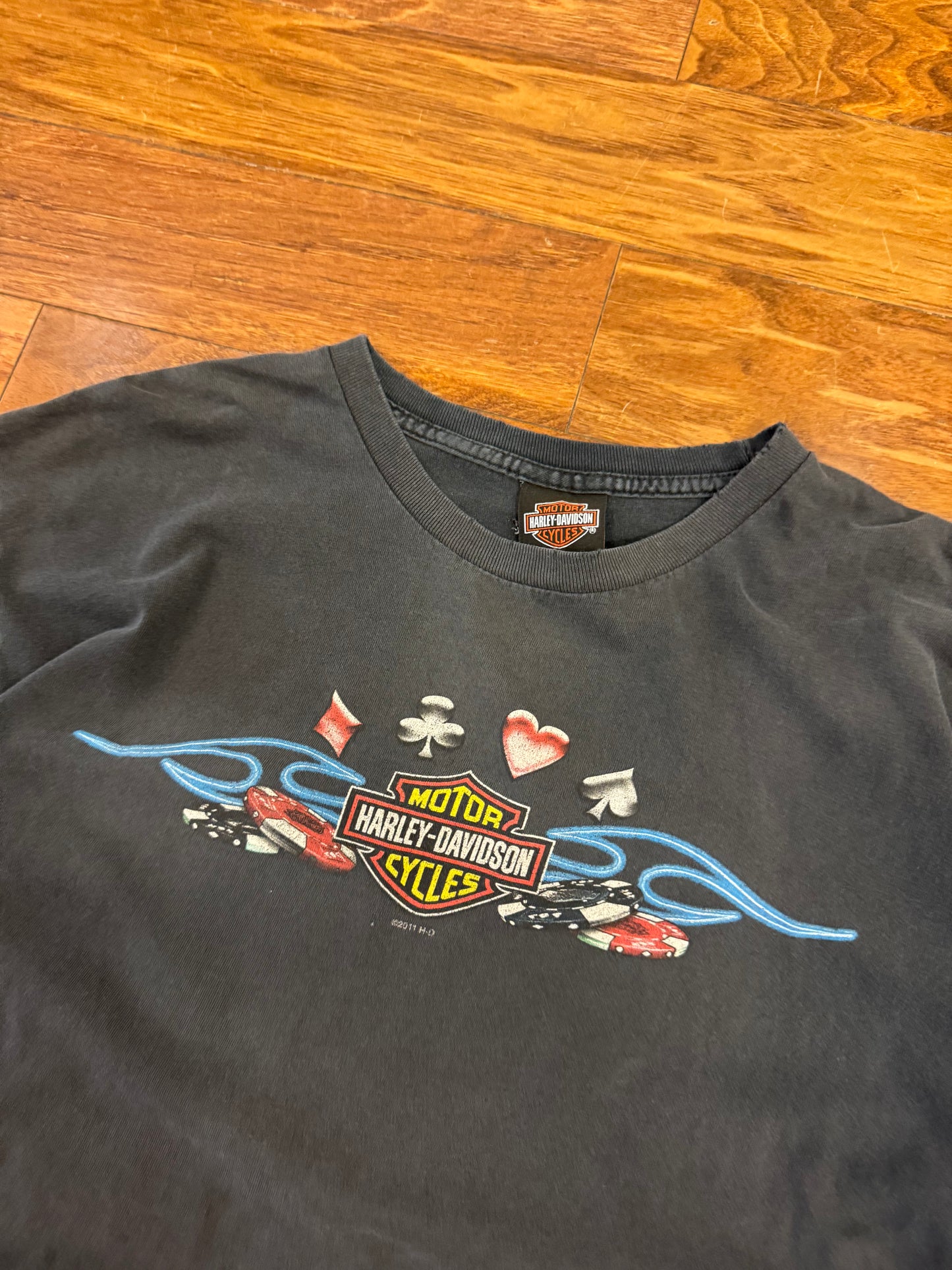 2011 Harley Davidson Florida Distressed Poker Tee (L)