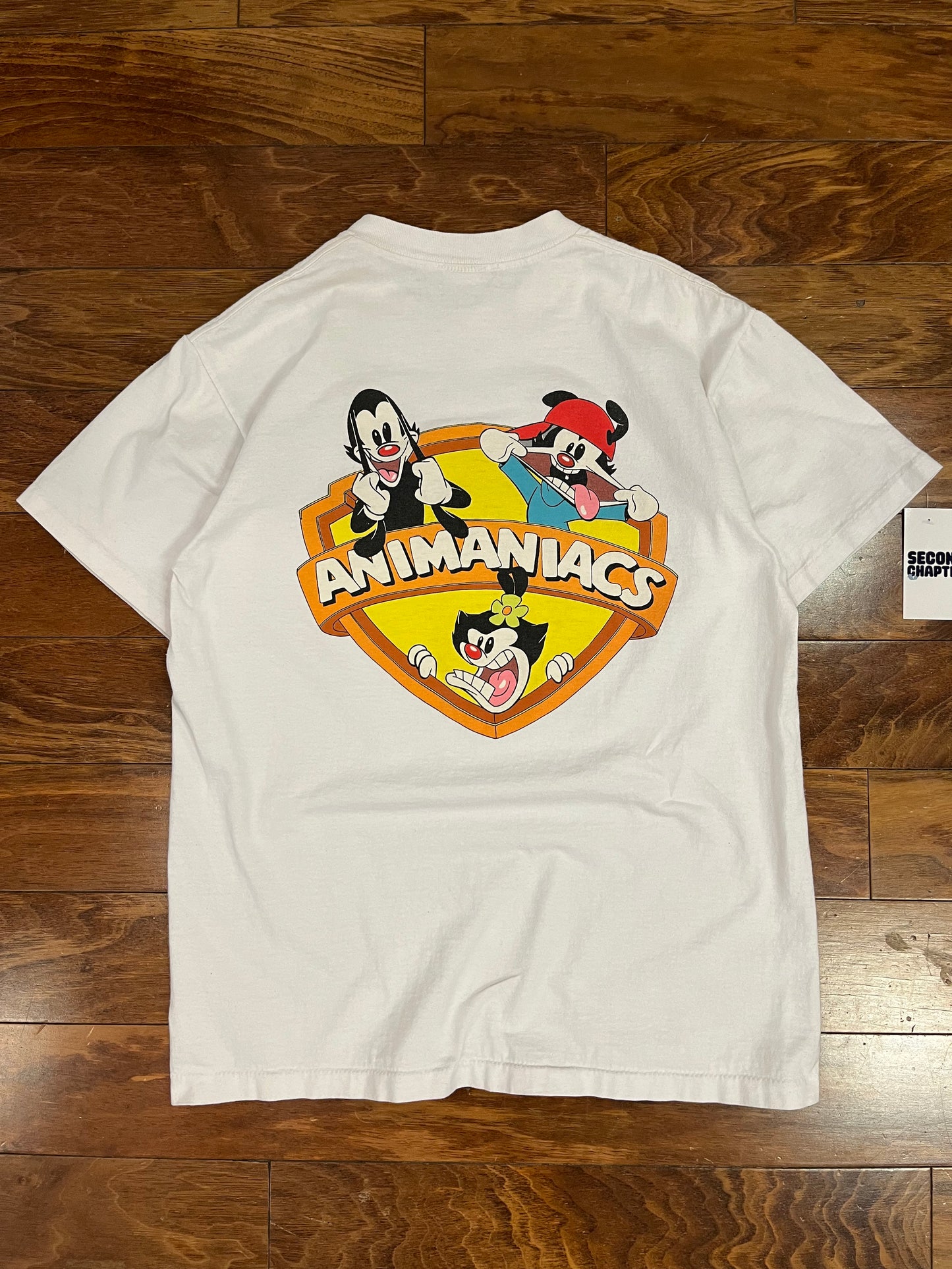 1993 Animaniacs Vintage Warner Bros Double Sided Cartoon Tee (L)