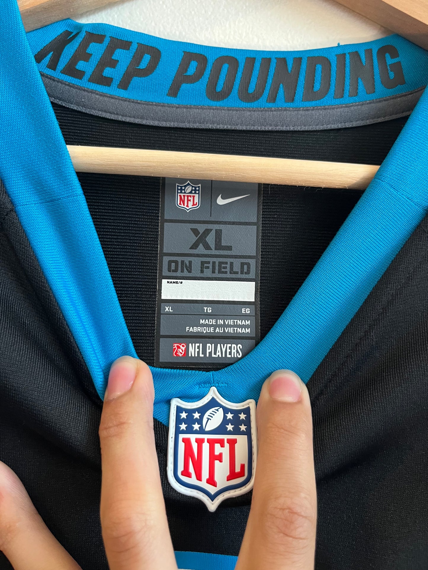 2010s Carolina Panthers Cam Newton #1 Nike Home Jersey (XL)