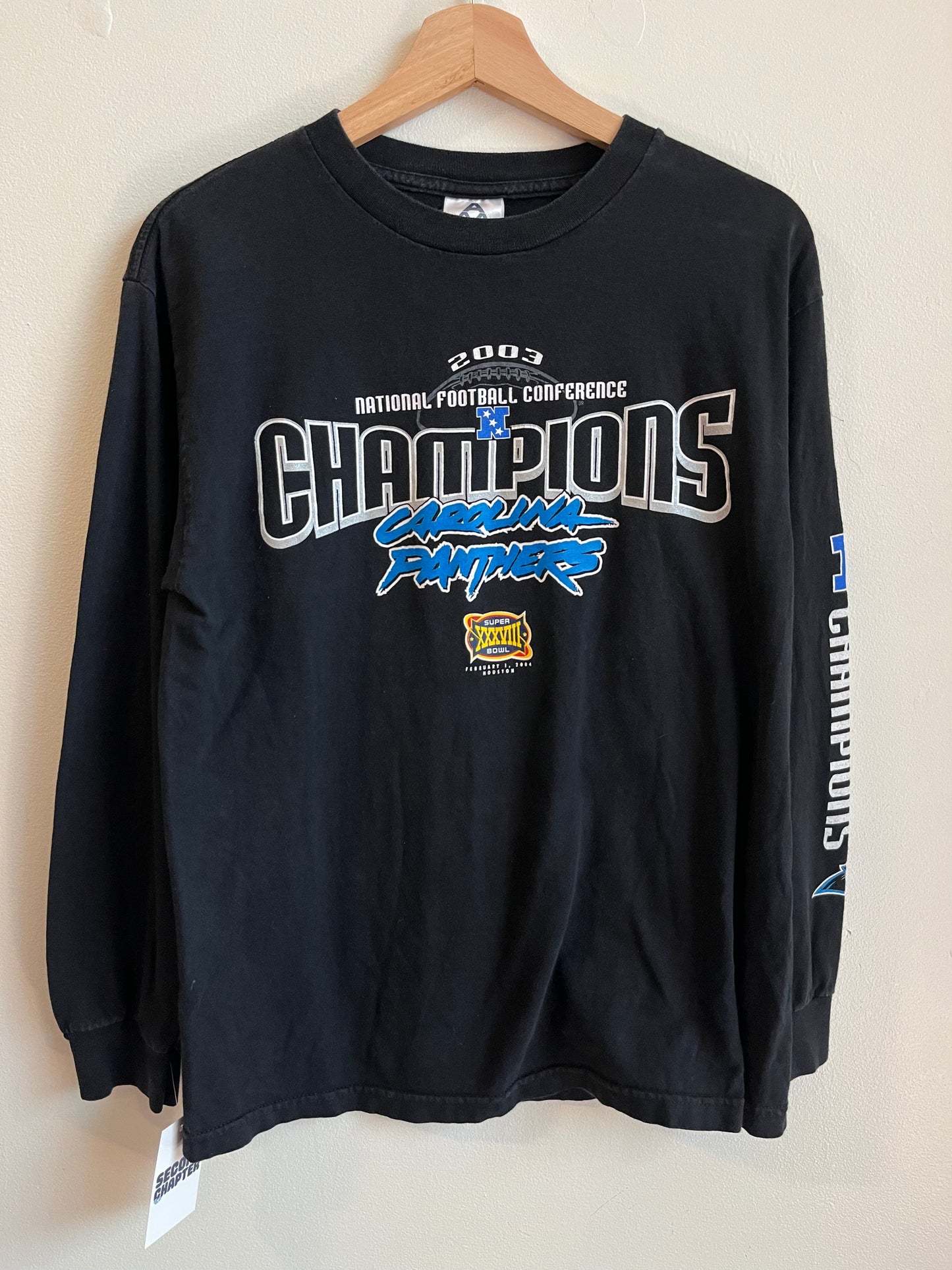 2003 Carolina Panthers Super Bowl Long Sleeve Shirt (M)