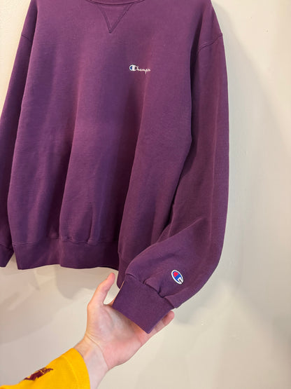 90s Champion Spell Out Faded Essential Crewneck (XL)