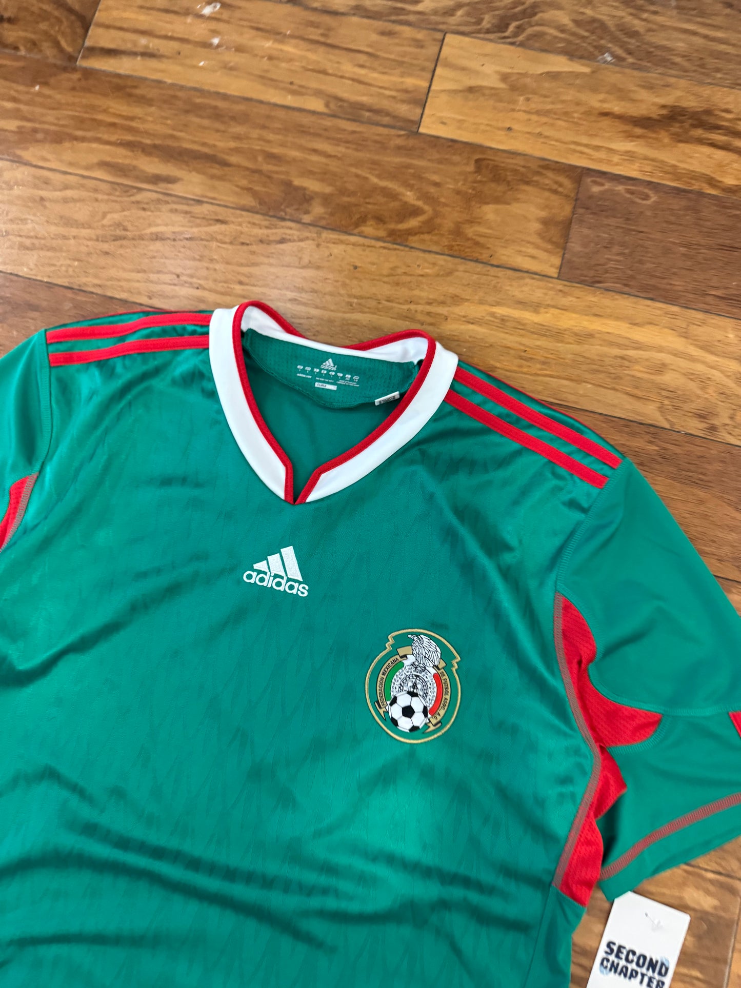 2010 Mexico Home Adidas Soccer Jersey (L)