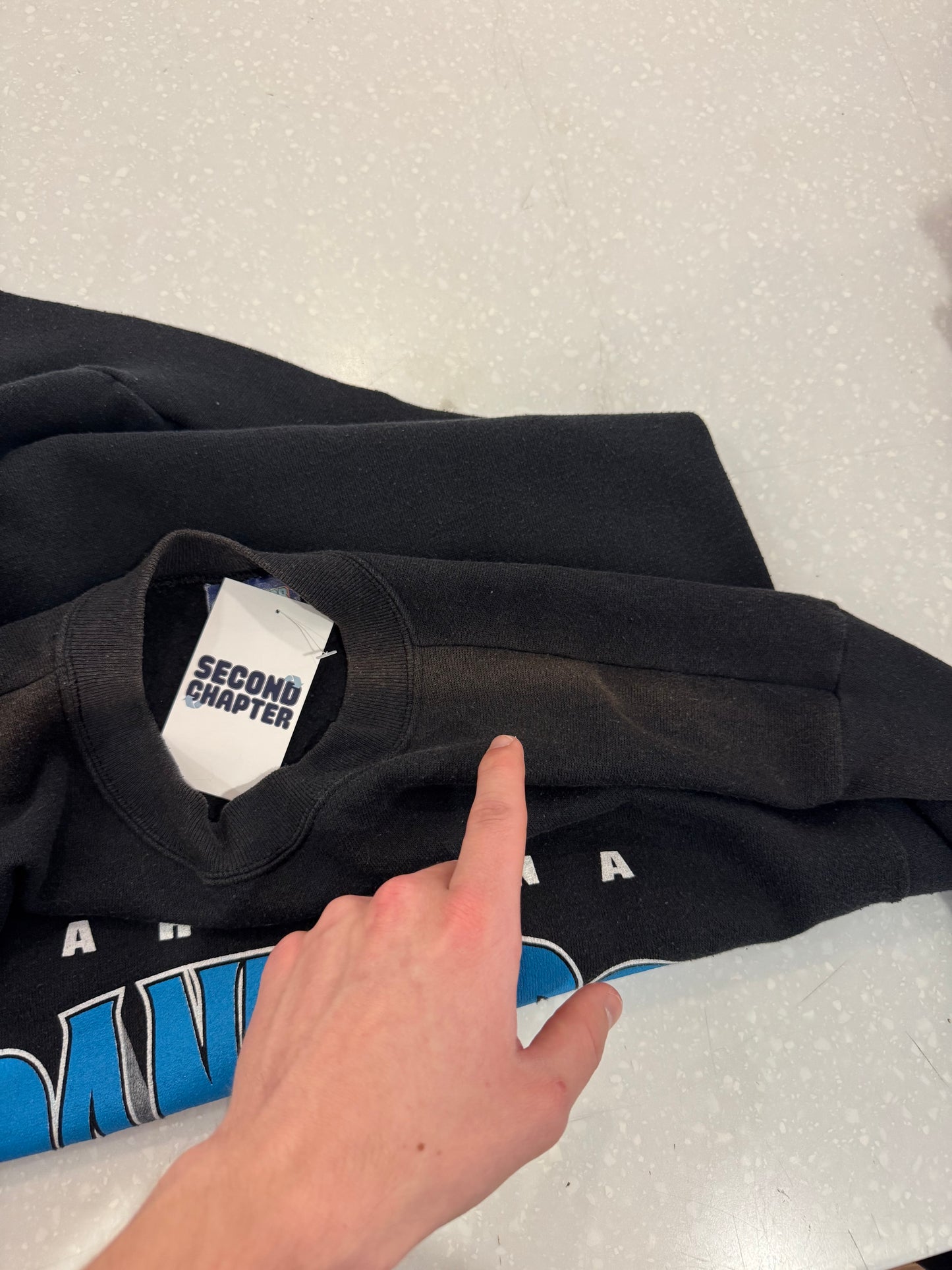 1993 Carolina Panthers Spectator Sportswear Spell Out Crewneck (M)