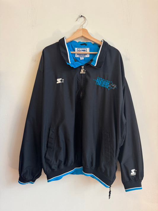 90s Carolina Panthers Starter 1/4th Zip Windbreaker (XXL)