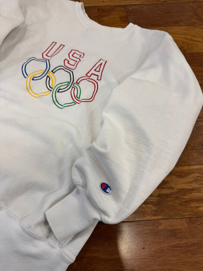 1996 USA Olympics Reverse Weave Vintage Crewneck (L)