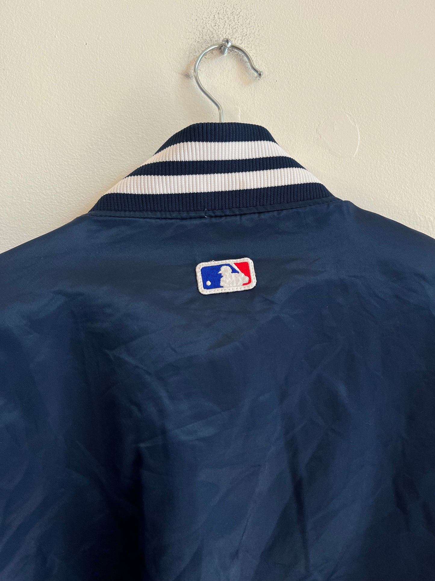 90s New York Yankees Script Starter Satin Jacket (M)