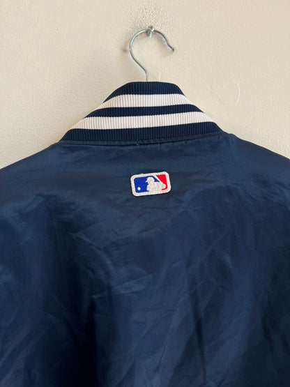90s New York Yankees Script Starter Satin Jacket (M)