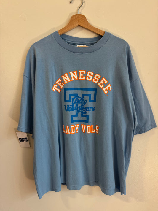 90s Tennessee Lady Vols Vintage Champion Cropped Tee (XL)