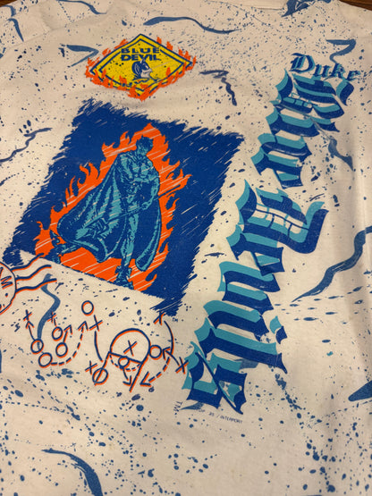 1992 Duke Blue Devils Old Mascot AOP Tee (XL)