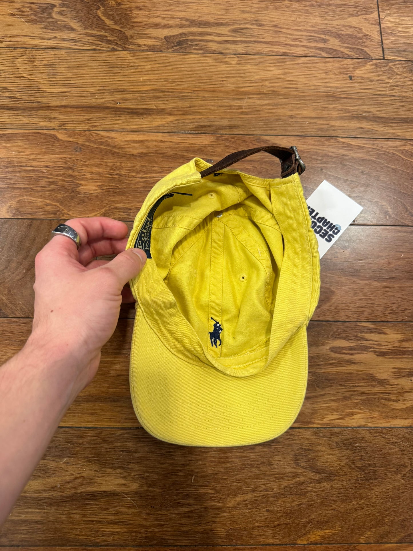 00s Polo Ralph Lauren Yellow Essential Hat (OS)