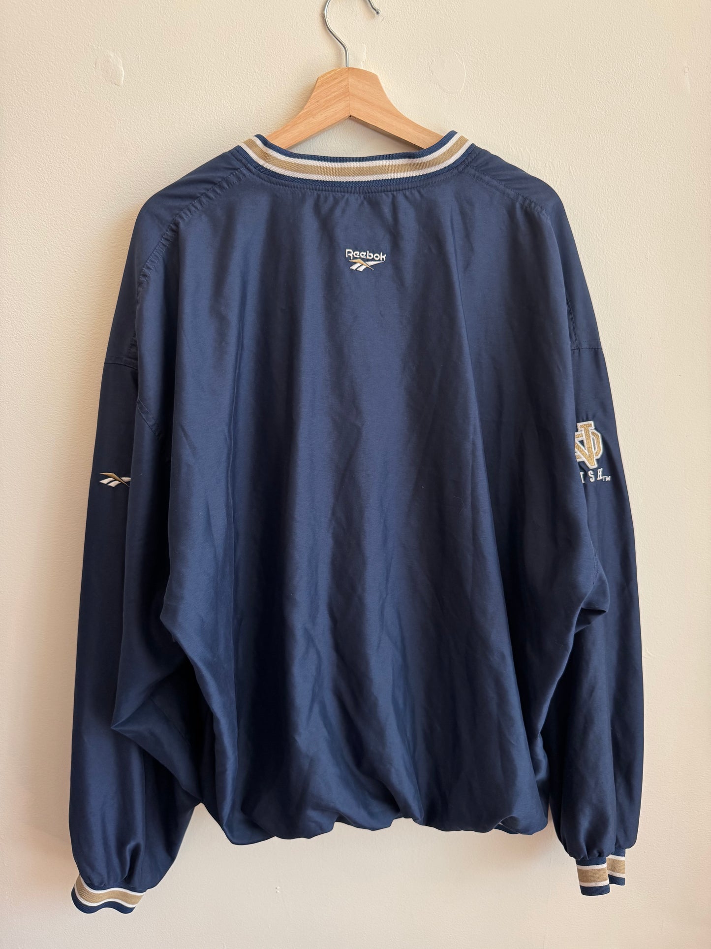 90s Notre Dame University Reebok Windbreaker (XXL)