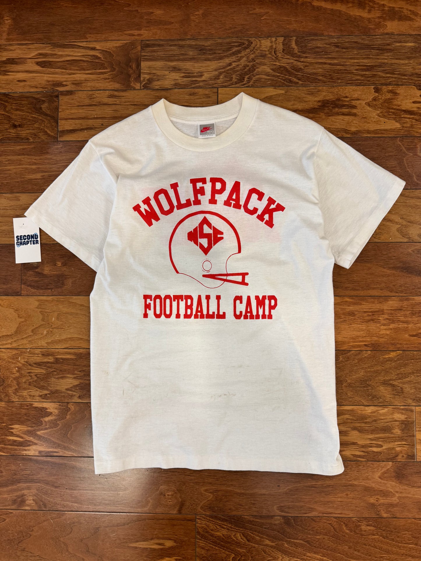 90s NC State College Football Camp Vintage Nike Tee (M)
