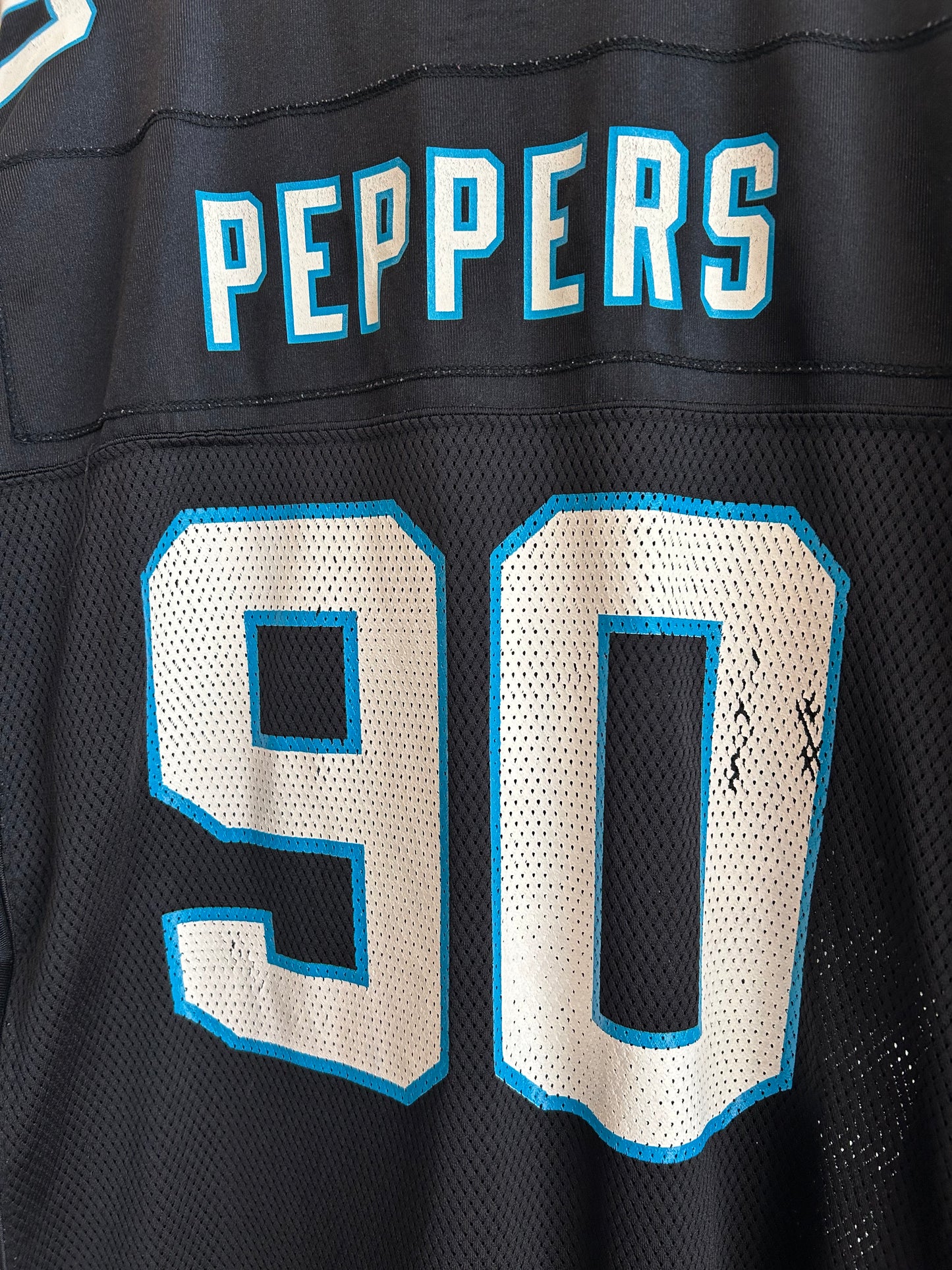 00s Carolina Panthers Julius Peppers Home Jersey (L)