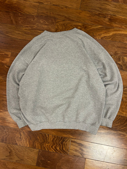 90s Nike Essential Gray Big Swoosh Crewneck (XL)