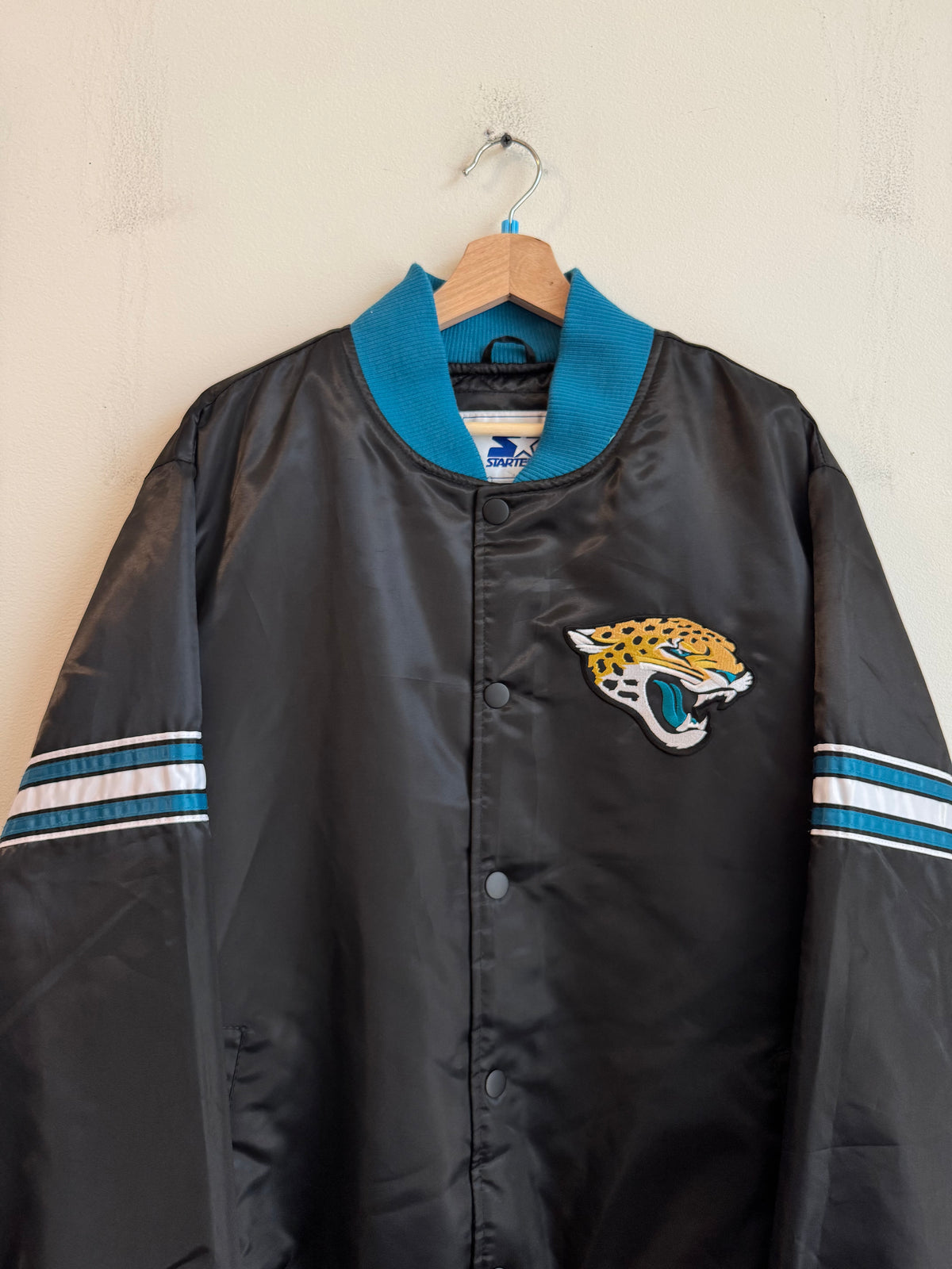 00s Jacksonville Jaguars Vintage Starter Deadstock Satin Jacket (XL)