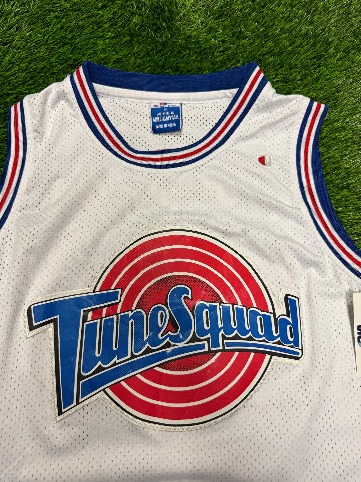 90s Tune Squad Space Jam Michael Jordan #23 Vintage Champion Basketball Jersey (M)