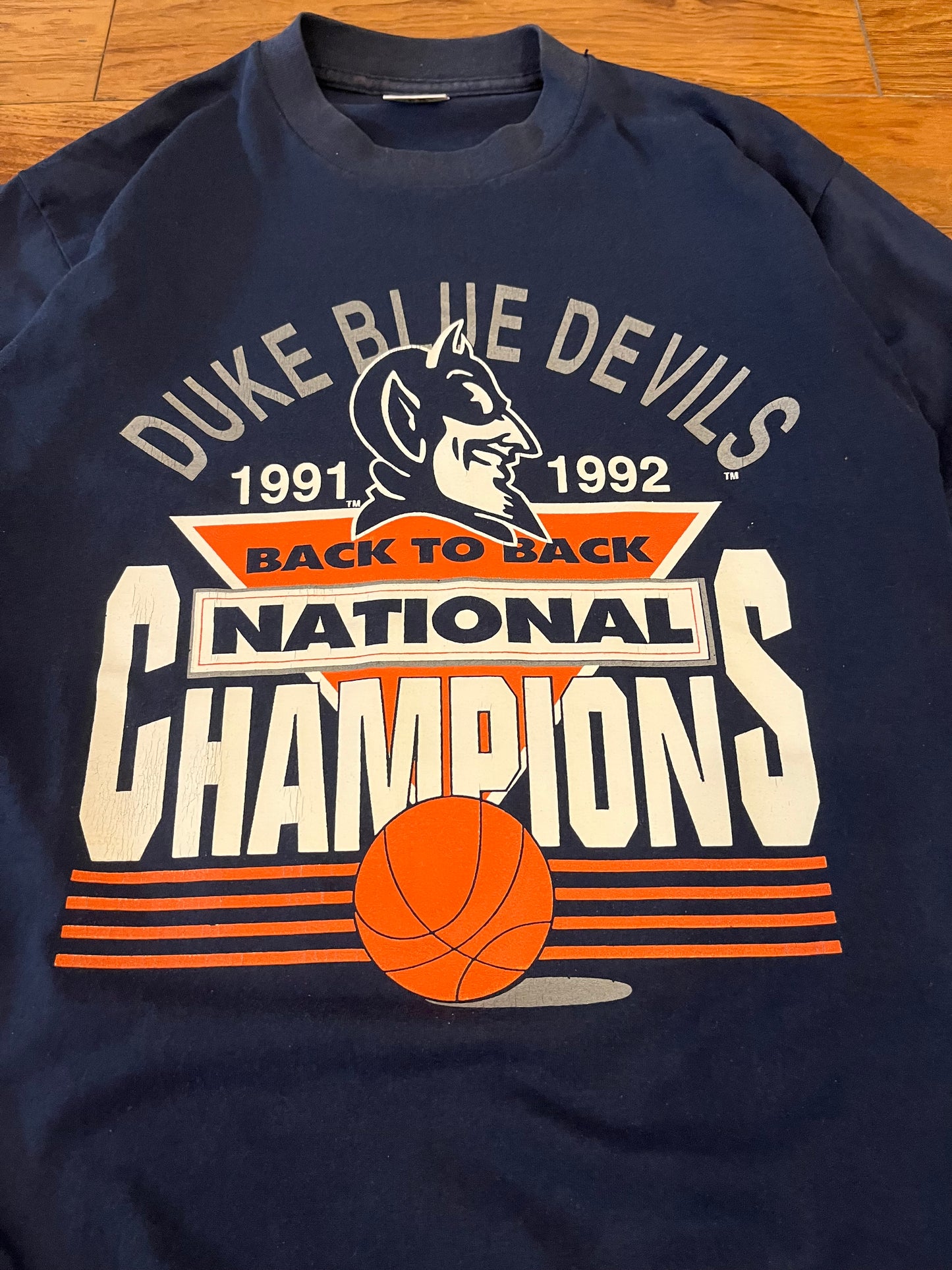 1992 Duke University NCAA Basketball National Champions Tee (L)