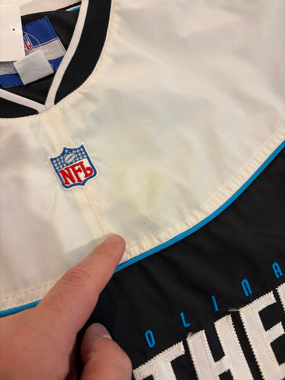 90s Carolina Panthers Reebok White & Black Windbreaker (L)