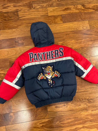 90s Florida Panthers Deadstock Puffer Jacket (Youth M)