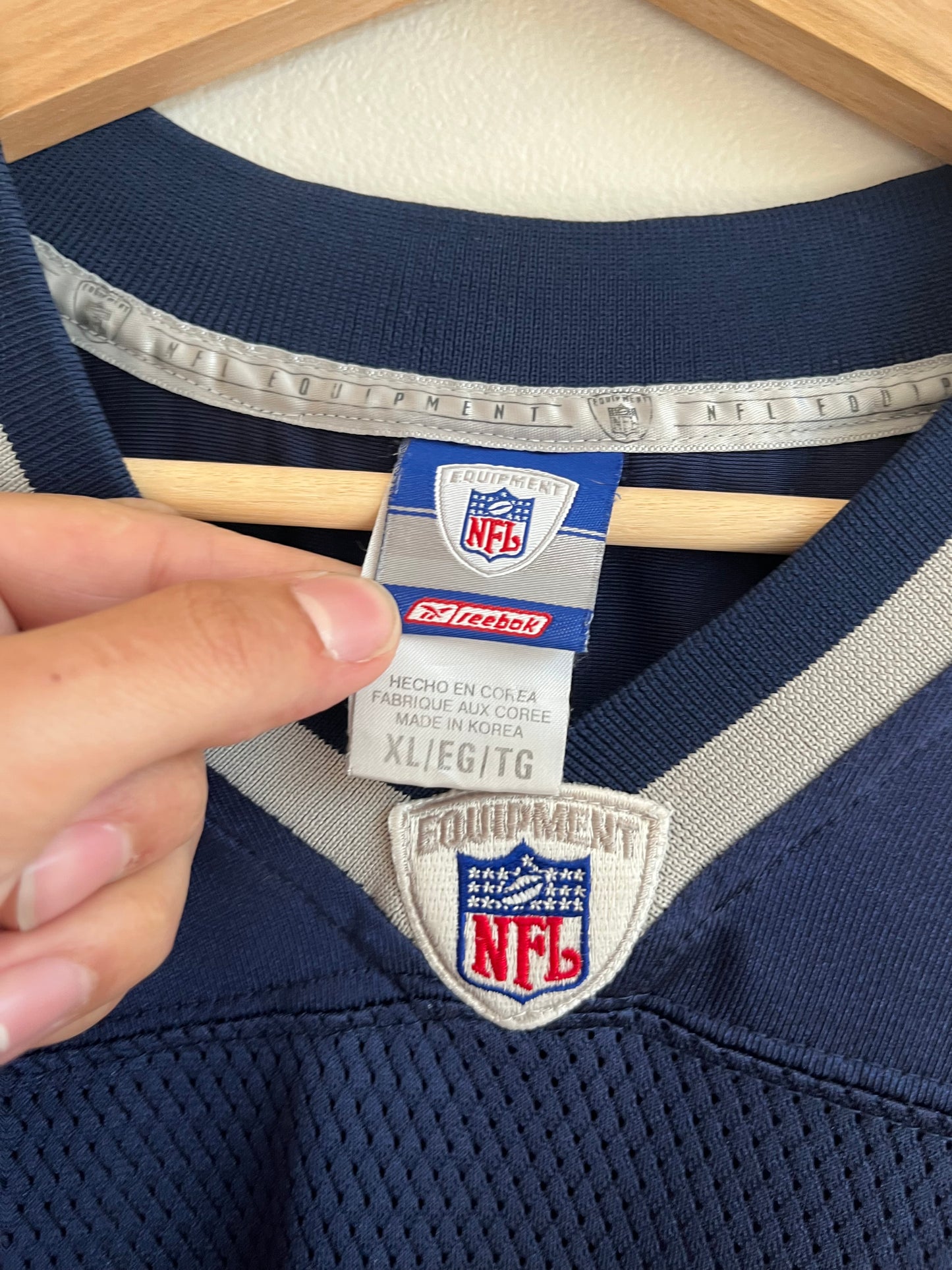 00s New England Patriots Tom Brady Reebok Jersey (XL)