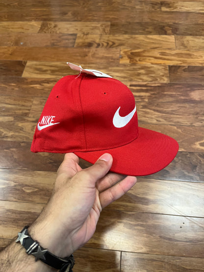 90s Nike Big Swoosh DS Red Hat (OS)