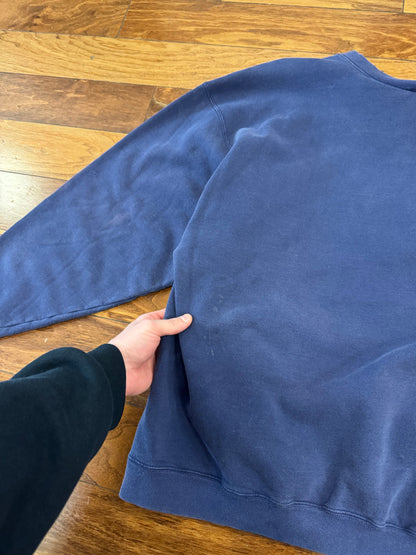 90s Nike Navy Essential Swoosh Crewneck (XL)