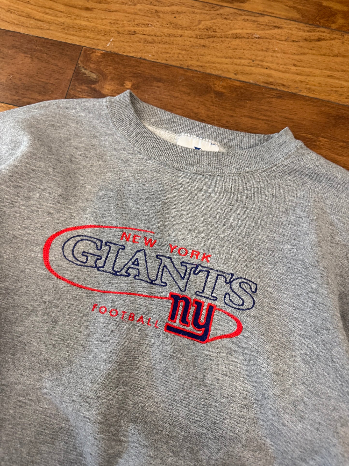 90s New York Giants Embroidered Logo Crewneck (L)