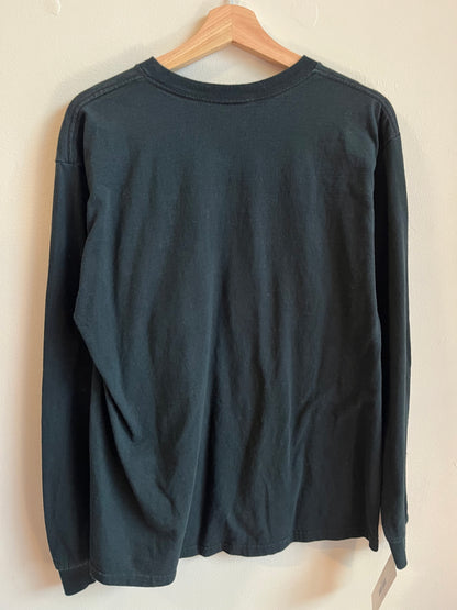 2004 Panthers v Patriots Peppers & Brady Super Bowl Long-Sleeve Shirt (L)