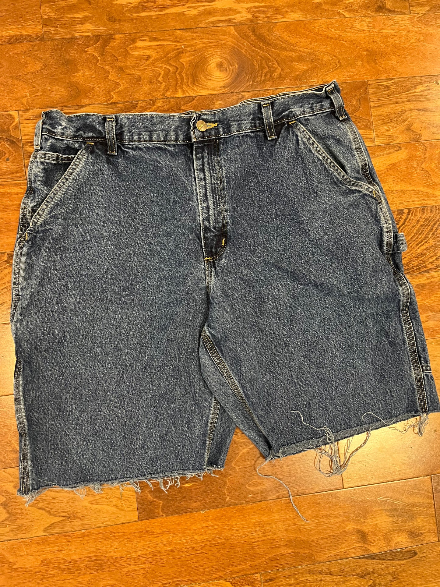 2018 Carhartt Dark Blue Carpenter Shorts (36)