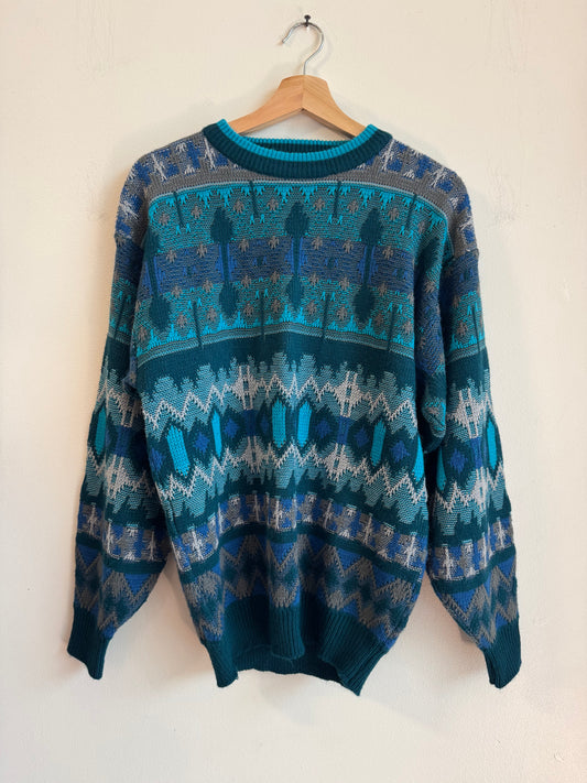 90s Saturdays Multi-Color Arctic Essential Sweater (M)