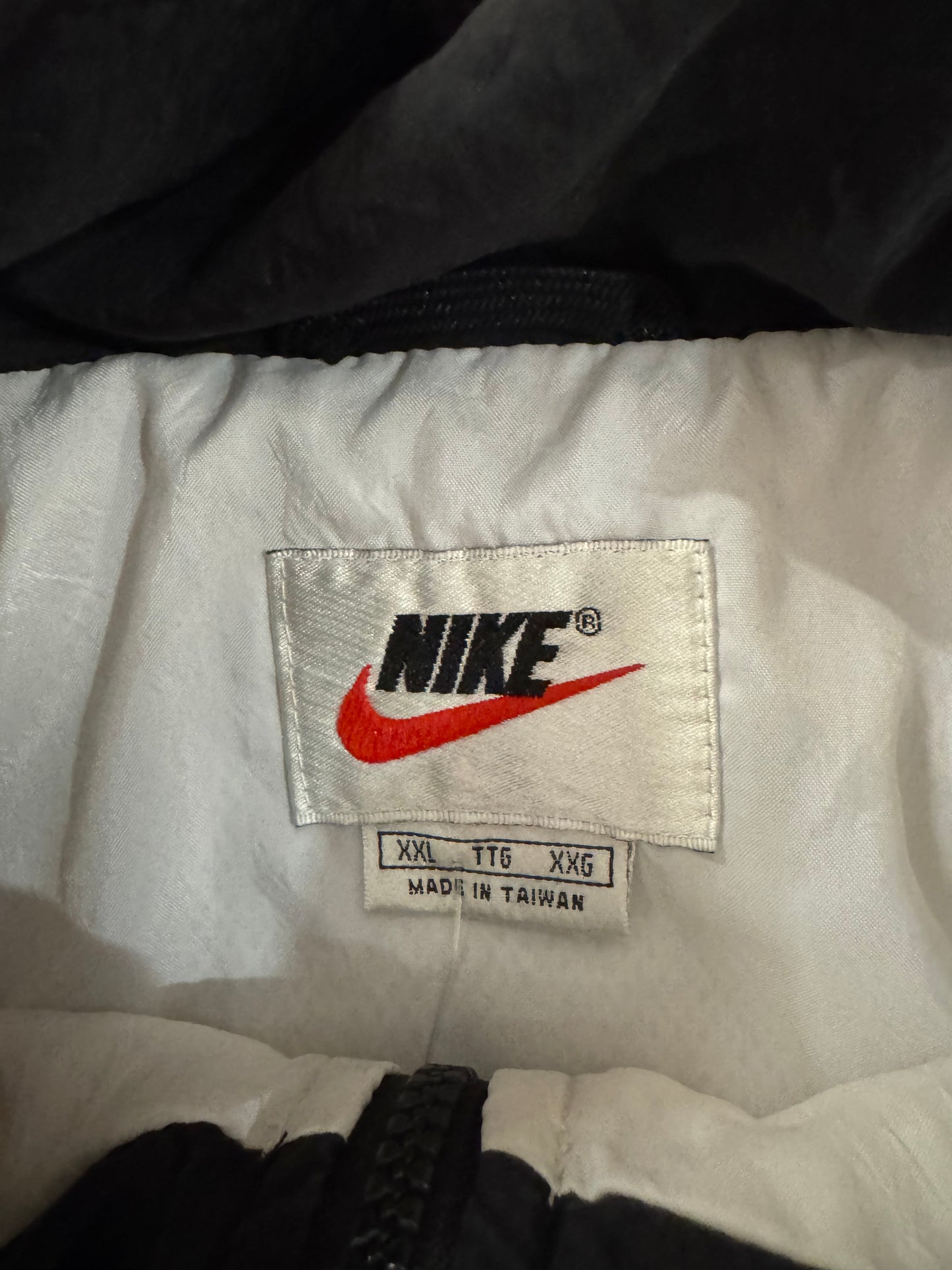 90s Nike Multi-Colored Essential Swoosh Windbreaker (XXL)