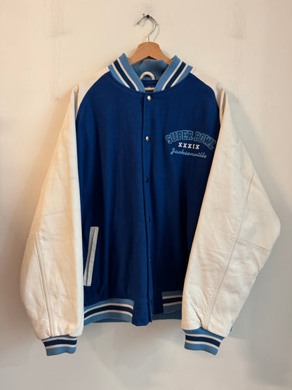 2005 Jacksonville Super Bowl Varsity Leather Jacket (XL)