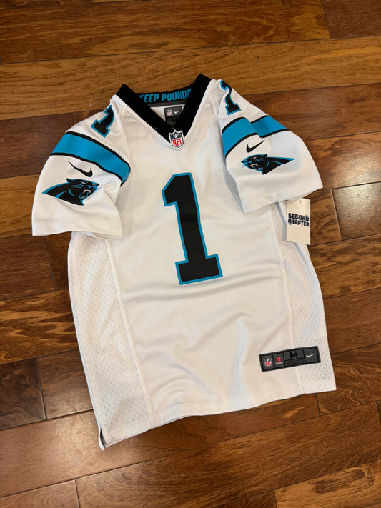2012 Carolina Panthers Cam Newton Away Jersey (Youth M)