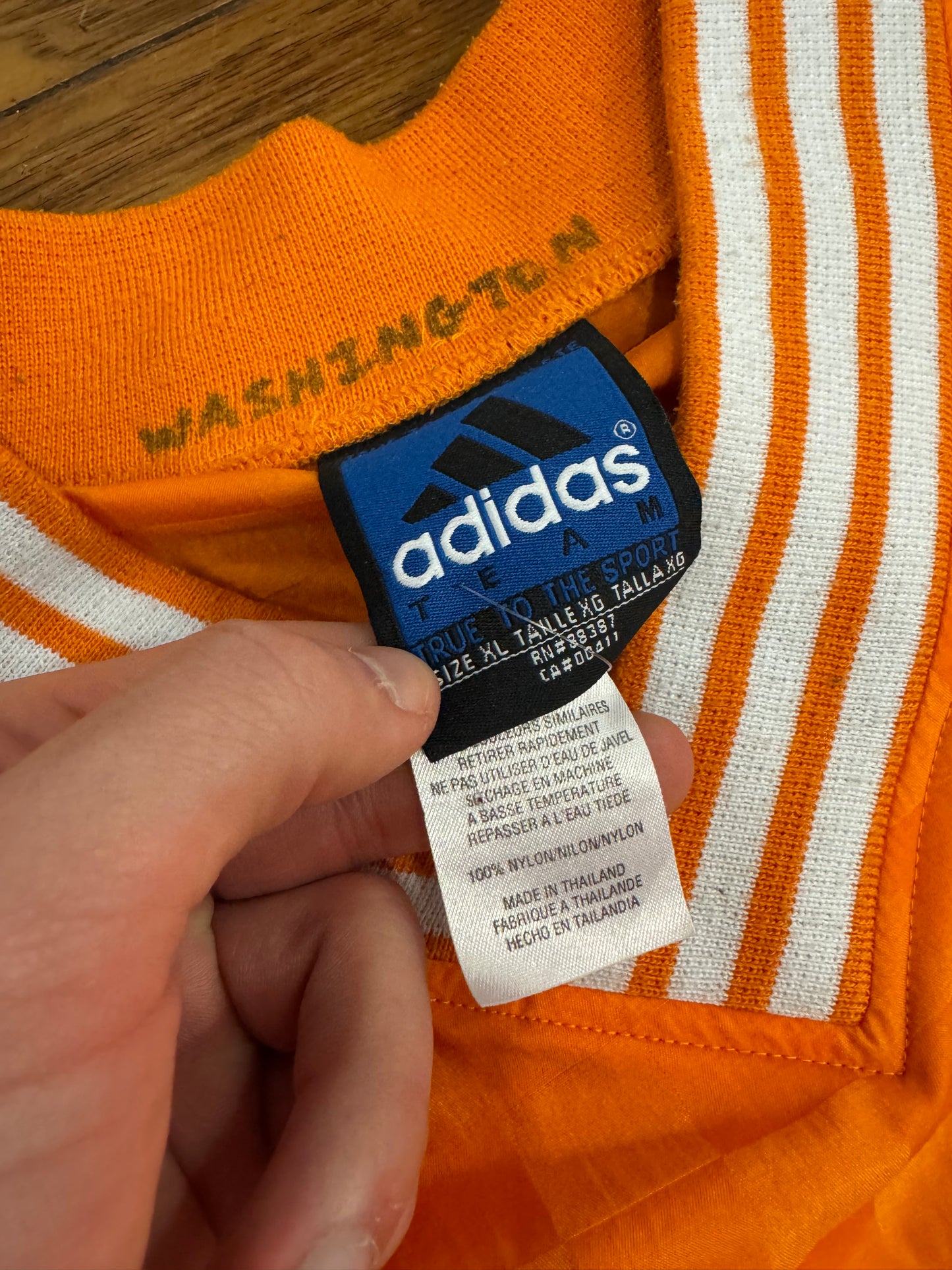 90s Adidas Tennessee Checkerboard Windbreaker (XL)