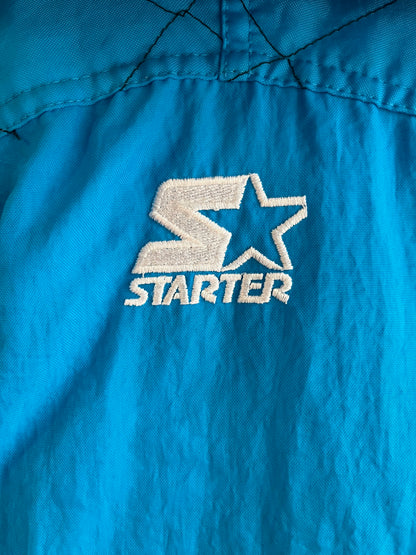90s Carolina Panthers Starter Pro Line Blue Puffer Jacket (M)