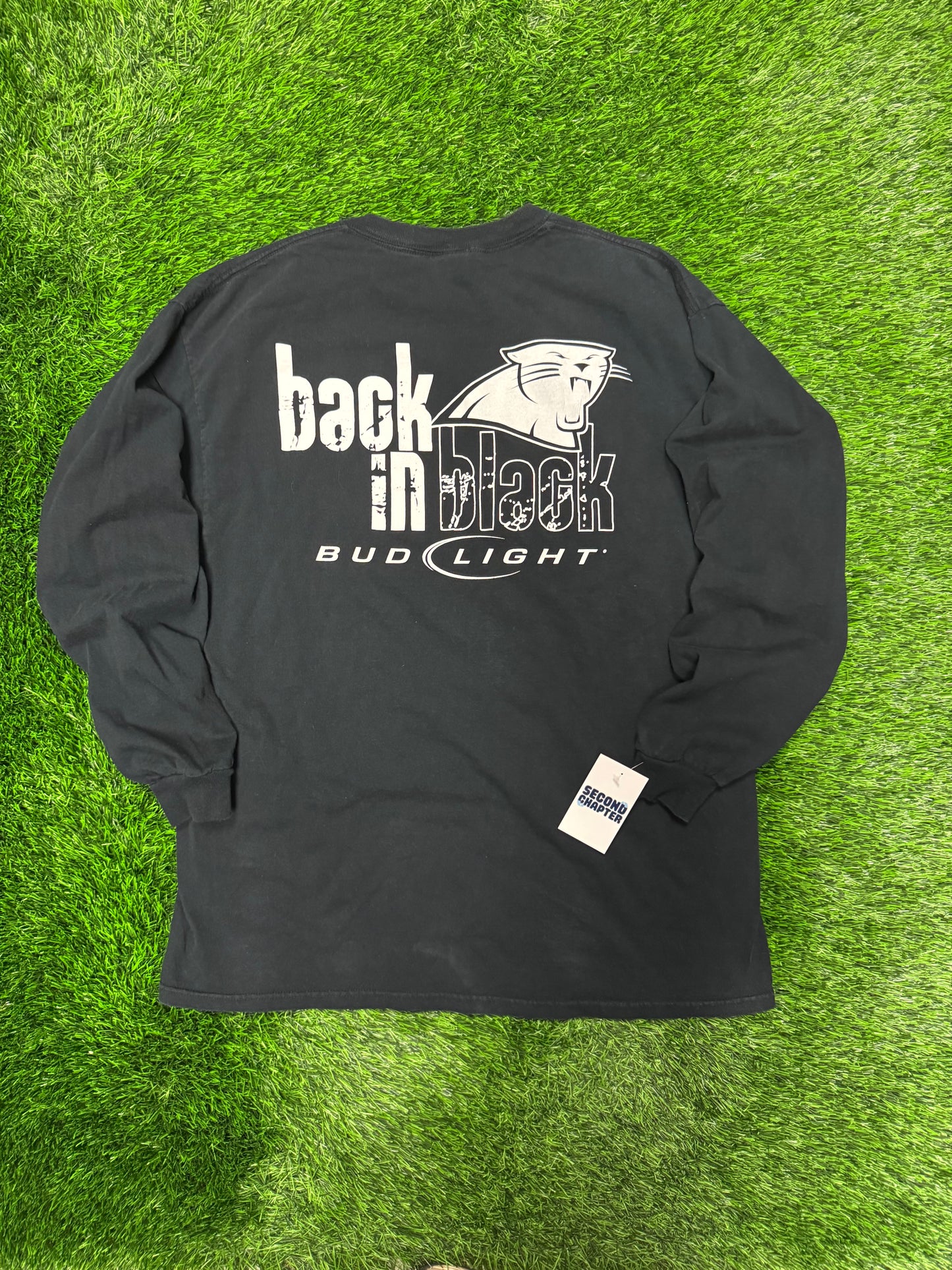 00s Carolina Panthers Bud Light Long-Sleeve Vintage Shirt (XL)