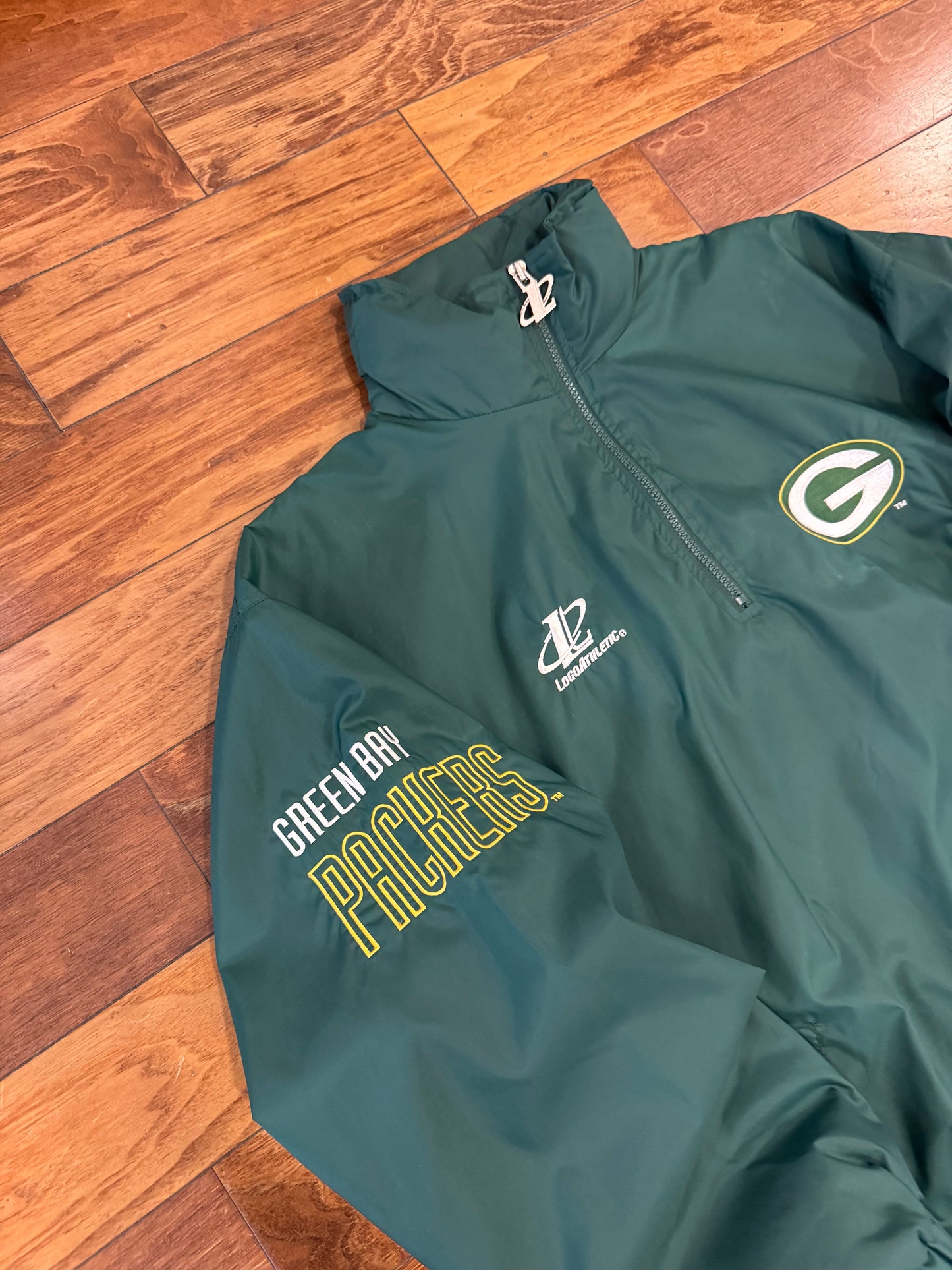 90s Green Bay Packers Pro Line Logo Windbreaker (L)